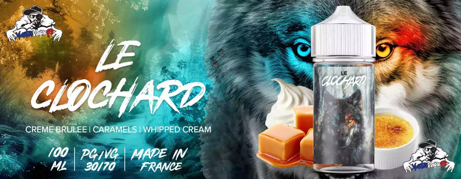 banniére e- liquide le clochard